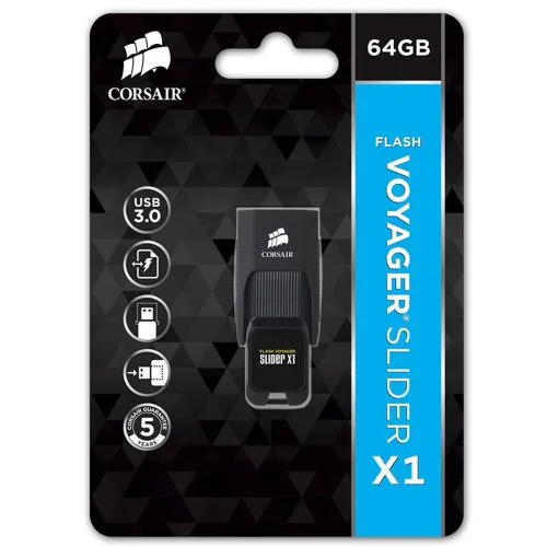 Corsair 64GB Usb Drive 3.0 Voyager Slider X1 1